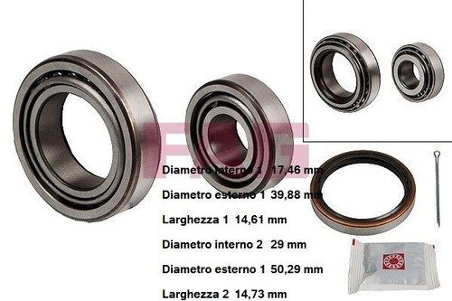 Kit cuscinetto ruota post - yy,